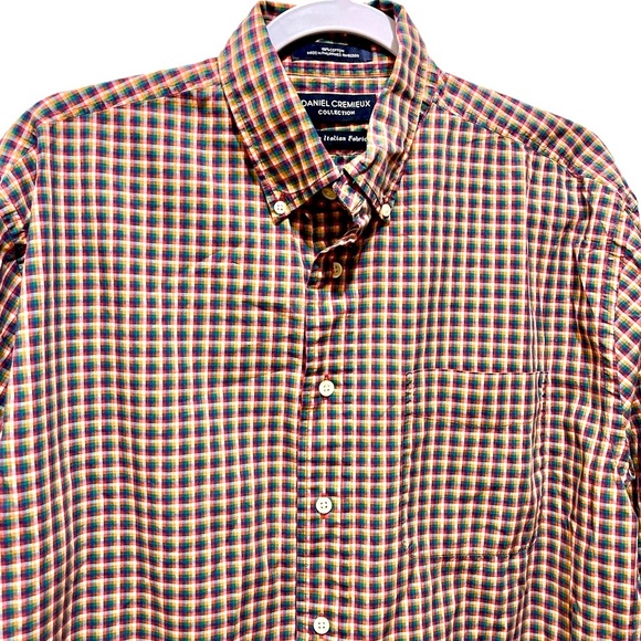 Daniel Cremieux Other - Very Nice Daniel Cremieux Fine Italian Fabric Plaid Button Down Size M